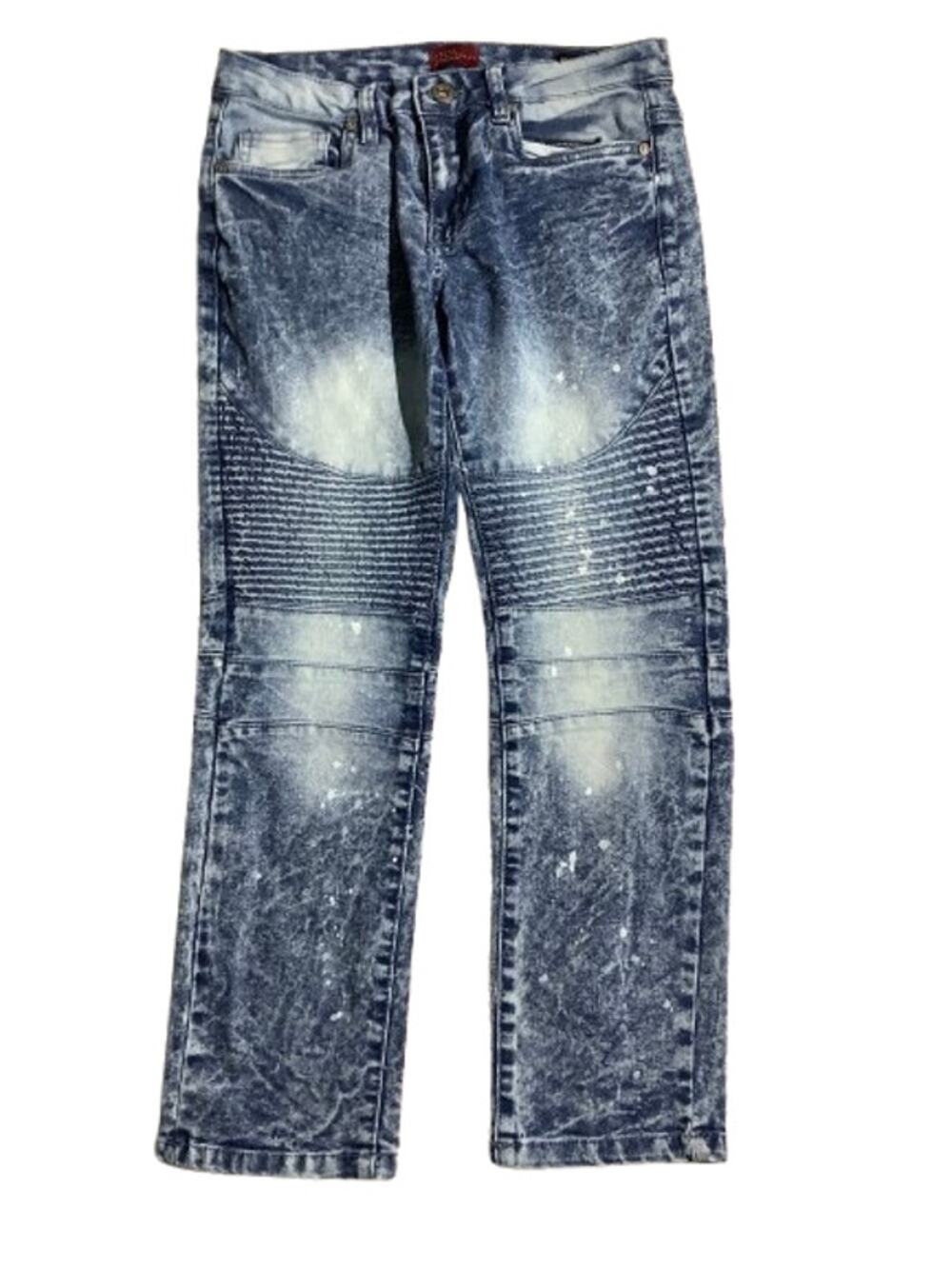 Truth Substance Kids Acid Wash Jeans Size 10 – Slim Fit, Moto, Distressed